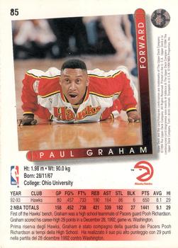 1993-94 Upper Deck Italian #85 Paul Graham Back