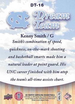 2010-11 Upper Deck North Carolina Tar Heels - Dream Team 3D #DT16 Kenny Smith Back