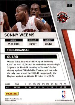 2010-11 Panini Season Update #32 Sonny Weems Back