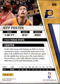 2010-11 Panini Season Update #55 Jeff Foster Back