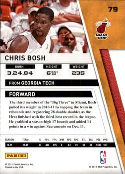 2010-11 Panini Season Update #79 Chris Bosh Back