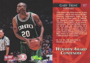 1995 Classic Rookies #97 Gary Trent Back