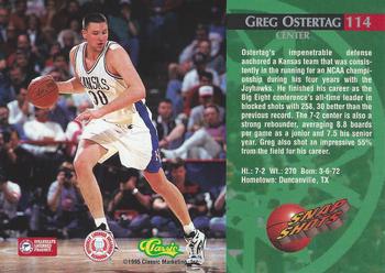 1995 Classic Rookies #114 Greg Ostertag Back