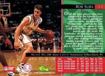 1995 Classic Rookies - Silver Foil #15 Bob Sura Back