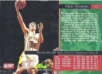 1995 Classic Rookies - Silver Foil #48 Fred Hoiberg Back
