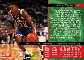 1995 Classic Rookies - Silver Foil #61 Dan Cross Back