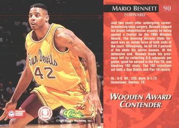 1995 Classic Rookies - Silver Foil #90 Mario Bennett Back
