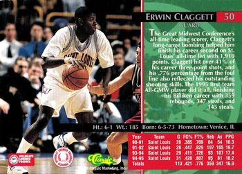 1995 Classic Rookies - Silver Foil #50 Erwin Claggett Back