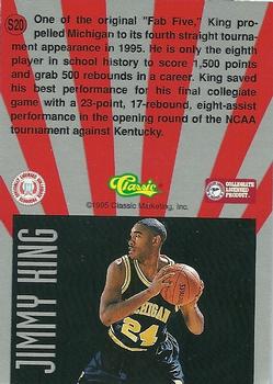 1995 Classic Rookies - Showtime #S20 Jimmy King Back