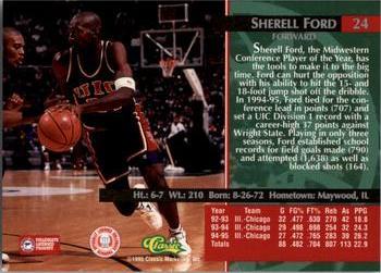 1995 Classic Rookies - Autograph Edition #24 Sherrell Ford Back