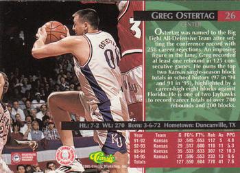 1995 Classic Rookies - Autograph Edition #26 Greg Ostertag Back