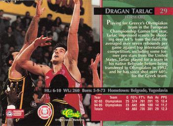 1995 Classic Rookies - Autograph Edition #29 Dragan Tarlac Back