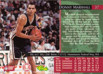 1995 Classic Rookies - Autograph Edition #37 Donny Marshall Back
