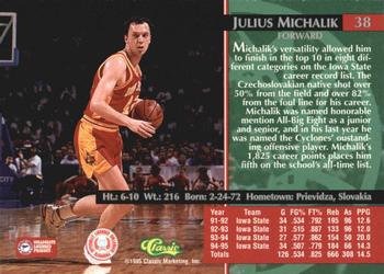 1995 Classic Rookies - Autograph Edition #38 Julius Michalik Back