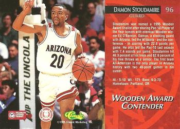 1995 Classic Rookies - Autograph Edition #96 Damon Stoudamire Back