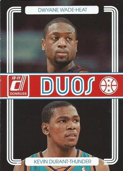 2010-11 Donruss - Duos #5 Dwyane Wade / Kevin Durant Front