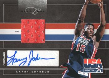 2010-11 Panini Elite Black Box - USA Basketball Materials Prime Signatures #9 Larry Johnson Front