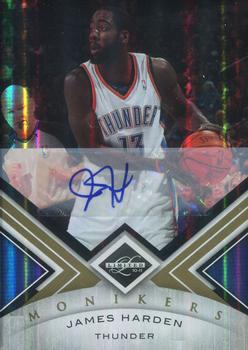 2010-11 Panini Limited - Monikers Gold #80 James Harden Front