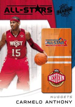 2010-11 Panini Season Update - All-Stars #3 Carmelo Anthony Front