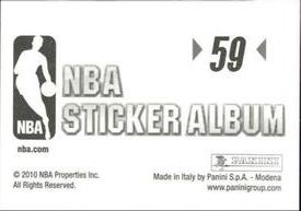 2010-11 Panini Stickers #59 Derrick Rose Back