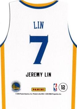 2010-11 Panini Threads - Rookie Team Threads Home #12 Jeremy Lin Back