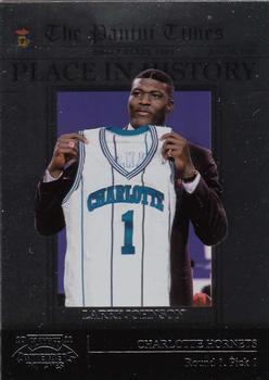 2010-11 Playoff Contenders Patches - Place in History #19 Larry Johnson Front
