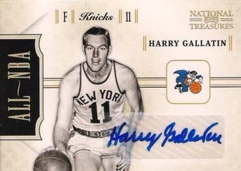 2010-11 Playoff National Treasures - All NBA Signatures #9 Harry Gallatin Front