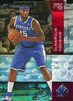 2010-11 SP Authentic - Holo F/X Die Cuts #F/X-34 DeMarcus Cousins Front