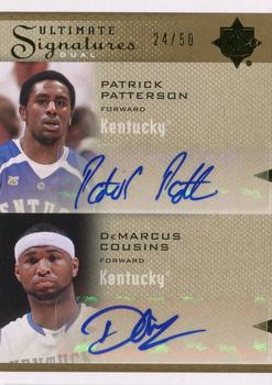 2010-11 Upper Deck Ultimate Collection - Ultimate Signatures Dual #D-PP DeMarcus Cousins / Patrick Patterson Front