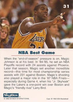1992 SkyBox USA #31 Earvin 
