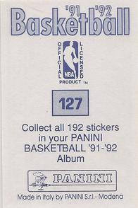 1991-92 Panini Stickers #127 Bill Laimbeer Back