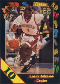 1991-92 Wild Card - 10 Stripe #24 Larry Johnson Front