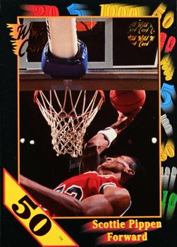 1991-92 Wild Card - 50 Stripe #83 Scottie Pippen Front