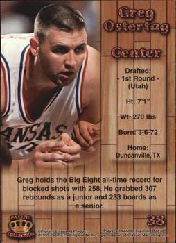1995 Pacific Prisms - Blue #38 Greg Ostertag Back