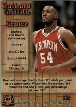1995 Pacific Prisms - Red #52 Rashard Griffith Back