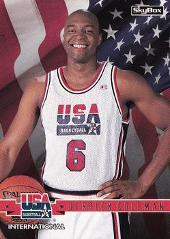 1994 SkyBox USA #37 Derrick Coleman Front