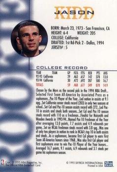 1994-95 Hoops Schick NBA Rookies #NNO Jason Kidd Back