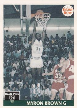 1991 Front Row #12 Myron Brown Front
