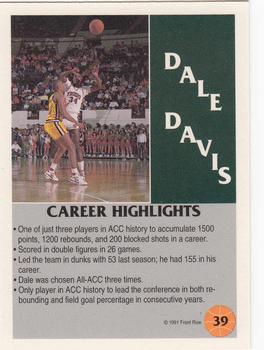 1991 Front Row #39 Dale Davis Back