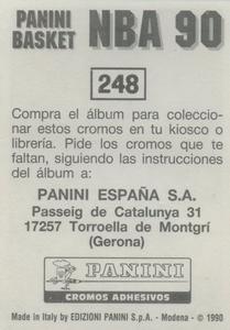 1989-90 Panini Stickers (Spanish) #248 Clyde Drexler Back