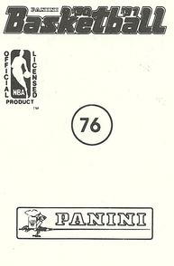 1990-91 Panini Stickers #76 Sam Mitchell Back