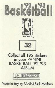 1992-93 Panini Stickers #32 Glenn Rivers Back