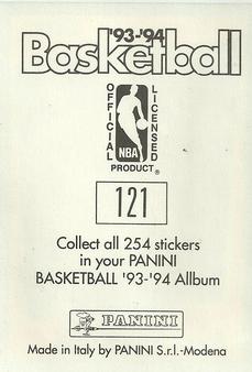 1993-94 Panini Stickers #121 John Stockton  Back