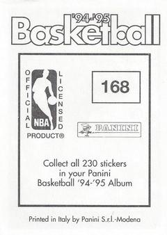 1994-95 Panini Stickers #168 Christian Laettner  Back