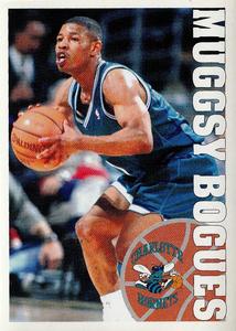 1995-96 Panini Stickers #74 Muggsy Bogues  Front