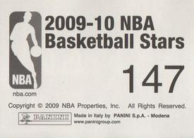 2009-10 Panini NBA Stickers #147 Jameer Nelson Back