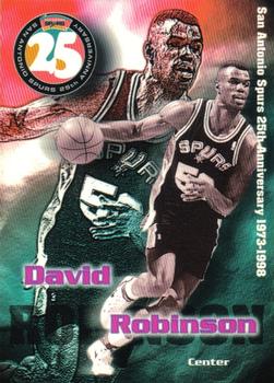 1998 San Antonio Spurs 25th Anniversary Team #25-01 David Robinson Front