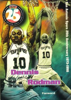 1998 San Antonio Spurs 25th Anniversary Team #25-12 Dennis Rodman Front