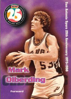 1998 San Antonio Spurs 25th Anniversary Team #25-13 Mark Olberding Front