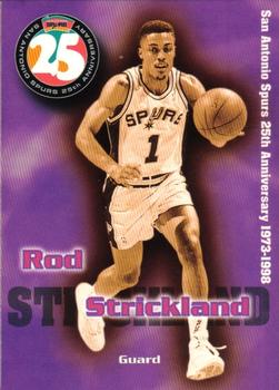 1998 San Antonio Spurs 25th Anniversary Team #25-26 Rod Strickland Front